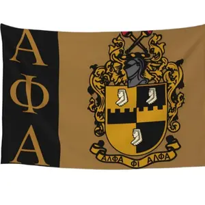 Alpha Phi Sisterhood Tapestry - Ultra-Soft Fluffy Peach Fleece Wall Hanging for Bedroom Dormitory and Home Decor with Greek Letter Artvalentine's wall decor flags