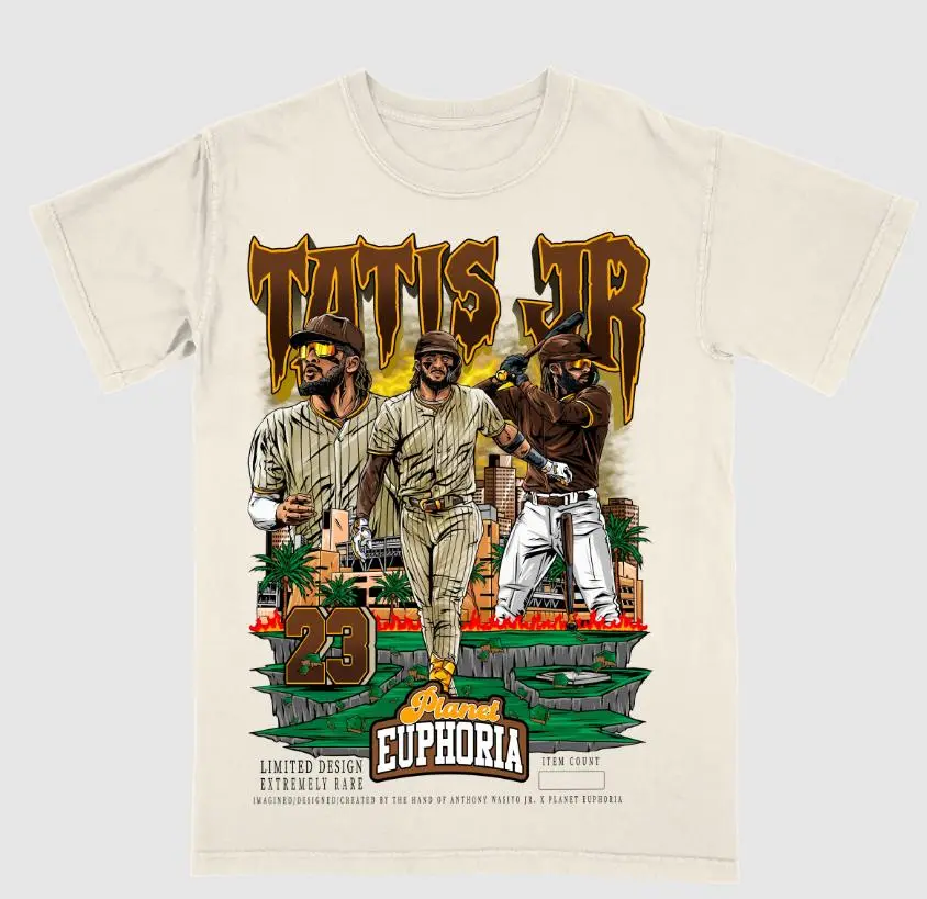 Youth and Adult Fernando Tatis V2 Planet Euphoria Shirt, 90s Graphic Tees, Graphic Tee, Kids Clothing, Youth Clothing, Boys Clothing