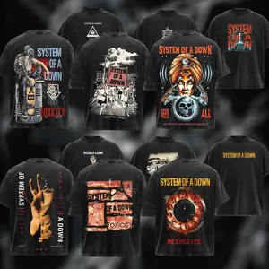 Vintage [ collection ] System Of A Down T-shirt , System of a Down T-shirt & Hoodie , Rock Music Lover T-Shirt , Vintage Band Shirts  Fabric Fit Top , Top Men's and Women's Clothing