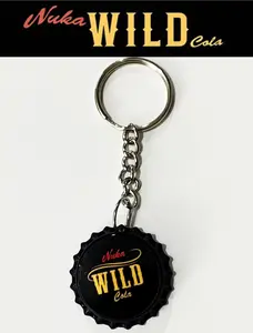 Nuka Cola Wild Fallout 4 Cap Keychain - Collectible Gaming Accessory