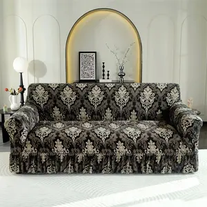 Floral Print Sofa Cover, 1 Count Dustproof Elastic Sofa Slipcover, Couch Sofa Protector for Home Living Room, Soft Sofa Protector, Sofa Protector for 1/2/3/4 Seats, Home Decor, Universal Sofa Protector