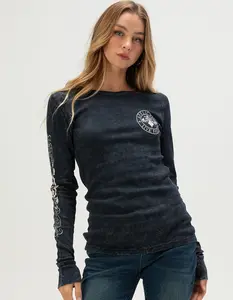 AFFLICTION Womens Long Sleeve Thermal Top