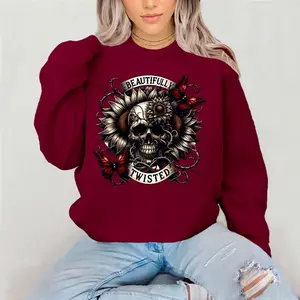 Beautifully Twisted Sweatshirt Gildan Everyday Style Super Soft Unisex Fit Streetwear Graphic Top warm Christmas Gift for her Womenswear Casual Printed Long Sleeve
