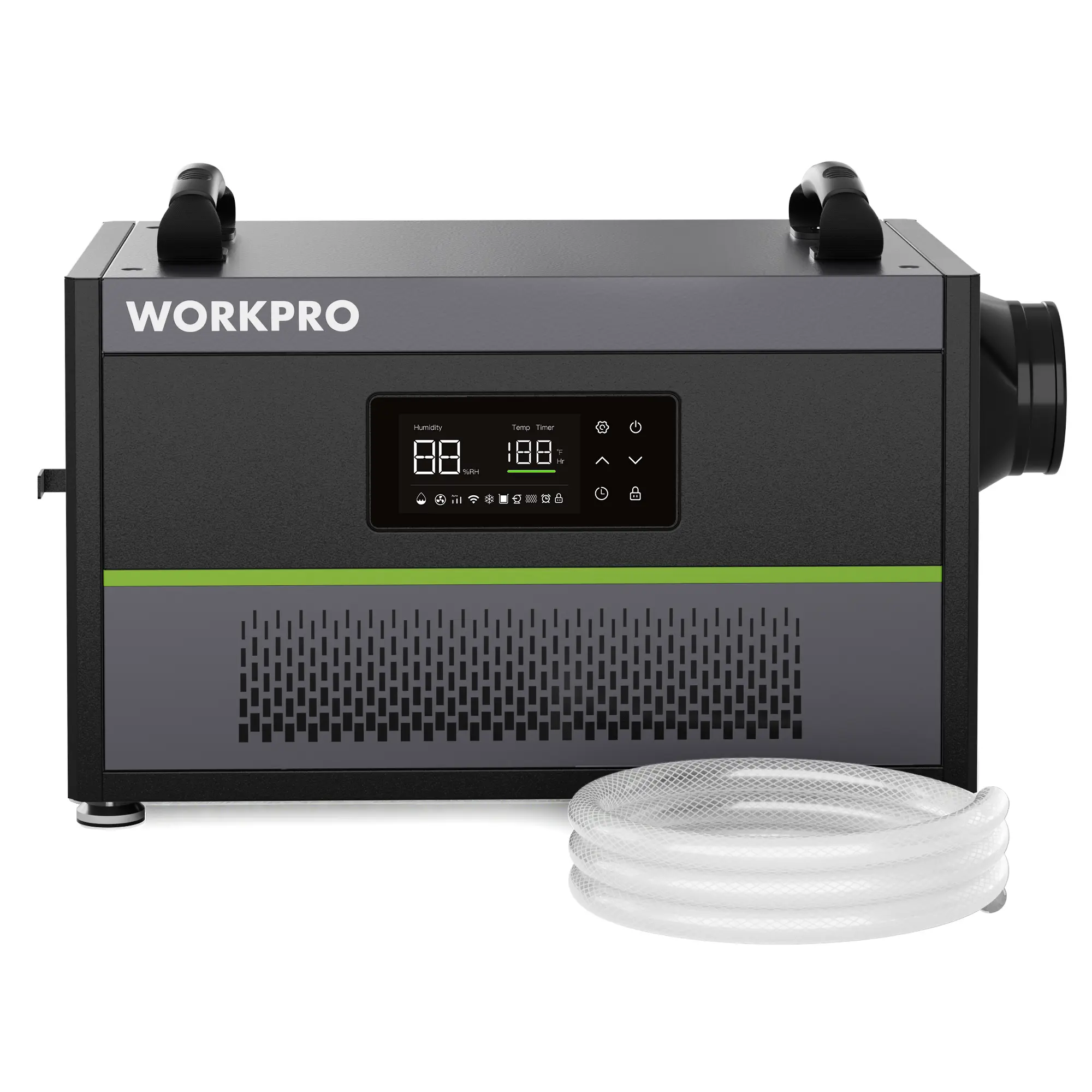 #backtoschool WORKPRO Crawl Space Dehumidifier, 145 Pint Commercial Dehumidifier for Basement, Warehouse and Garage, Covers 6000Sq. Ft, Drain Hose, Automatic Defrost, Memory Starting and Washable Filter