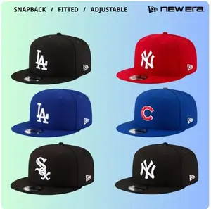 New Era 59FIFTY Fitted MLB Baseball Cap Featuring NY Yankees & LA Dodgers | Premium 9FIFTY Snapback and 9FORTY Curved Brim Adjustable Hat | Unisex Urban Streetwear Gorras Sombreros | Collector Edition for Modern Sport Style Enthusiasts