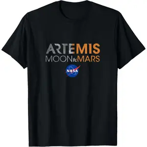 NASA Approved Artemis Moon To Mars Space Officially Licensed T-Shirt  Graphic tees