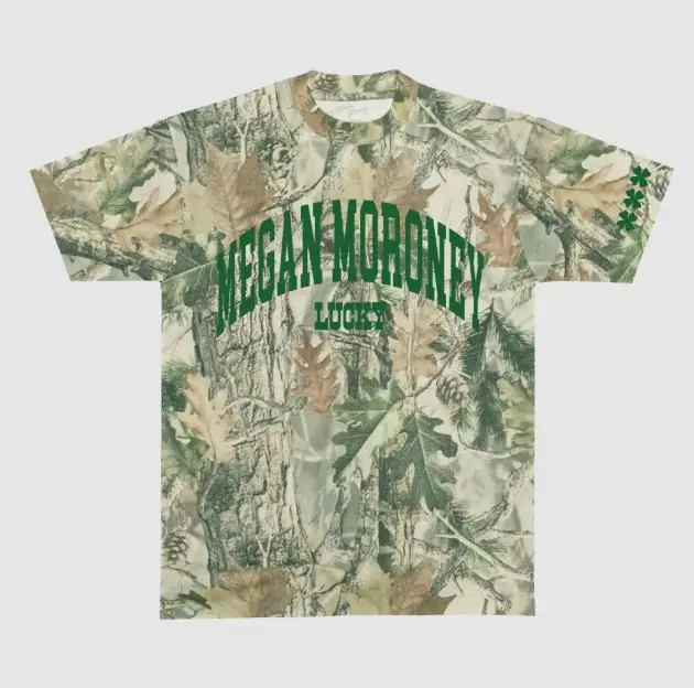 Megan Moroney Camo Shirt, Lucky Vintage Camo Country Music Tee, Cloud 9 3d shirt, 3D Graphic T-Shirt, Realistic Print Tee, Unisex Streetwear Style over print