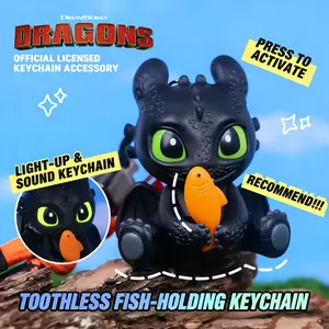 How to Train Your Dragon Toothless - A creative and fun glow-in-the-dark keychain featuring glowing eyes, moving wings, and sound effects. Perfect as a keychain accessory, car decoration, backpack charm, or Christmas ornament—a uniquely thoughtful gift.