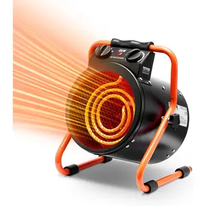 TikTokShopBlackFridayVEVOR Greenhouse Warmer, 1500W Quick Heat Function with Safety Overheat Cut-off, Dual Speed Options Compact Heater for Seedling Tents, Electric Mobile Heating Unit for Gardening Spaces, Work Areas,