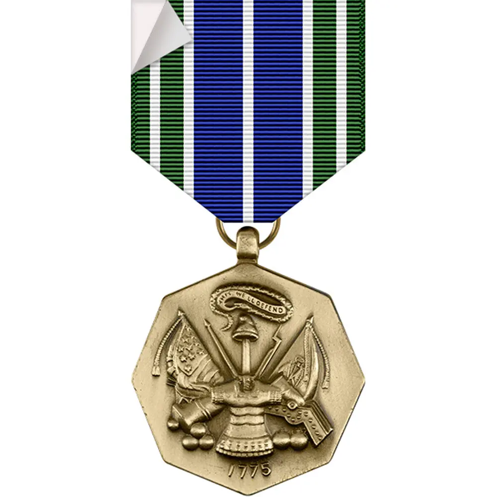 Military Theme Army Achievement Medal Stickers, 3in H x 1.5in W, DIY Scrapbooking & Stamping Craft Supplies for Toys & Hobbies