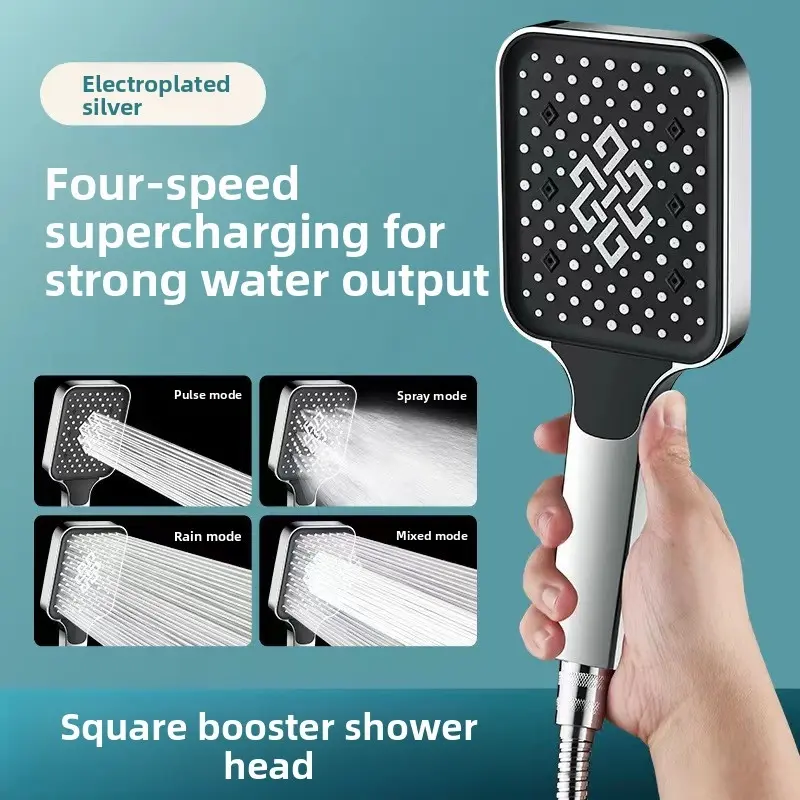 Electroplated silver showerhead