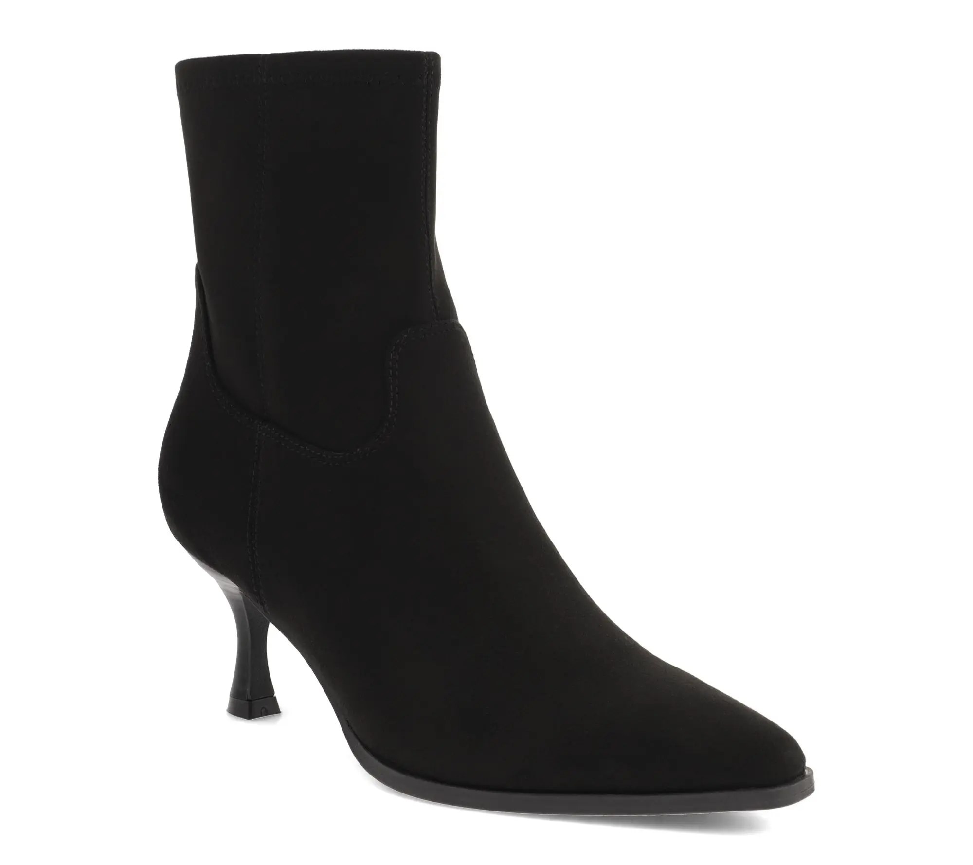 MIA Pointed Toe Kitten Heel Dress Booties - Aletta