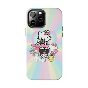 An-nyong-ha-sê-yô Kitty & Friends Case Compatible with iPhone 7, 8, X, 11, 12, 13, 14, 15, 16 17 & Samsung Galaxy S21, S22, S23 & S24 S25 series Phone Case Cover