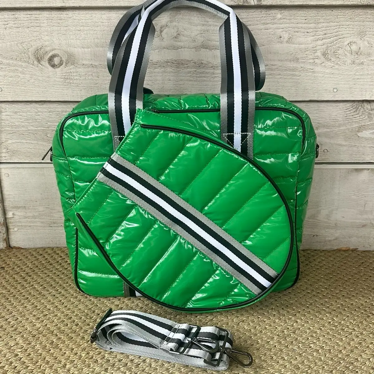 Quilted Puffer Tennis Tote Bag, Tennis Bag, Pickleball, Multiple Colors, Racquet Bag, Gift for Tennis Player, Mother's Day Gift, Gift for Her