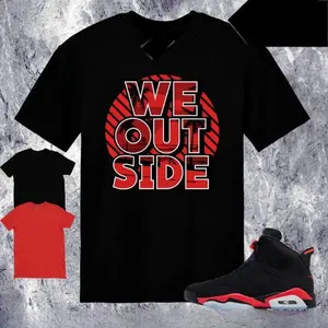 Match AJ 6 Infrared Salesman 2026 Sneaker Matching Adult + Youth T-Shirt, Sneaker Stress, 90s Hip Hop Streetwear Heavy Cotton