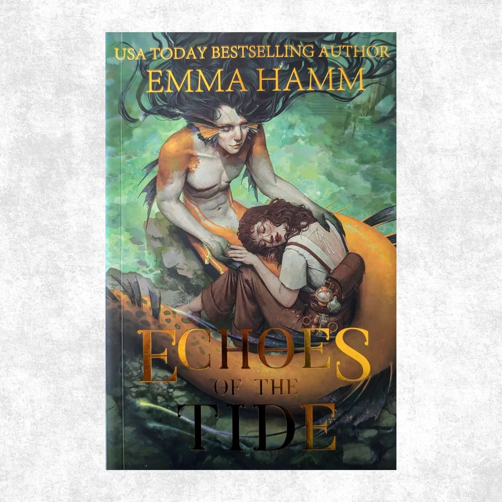 Echoes of the Tide [Foiled Cover] - Merman Monster Romance - Signed Paperback - Deep Waters Book #3