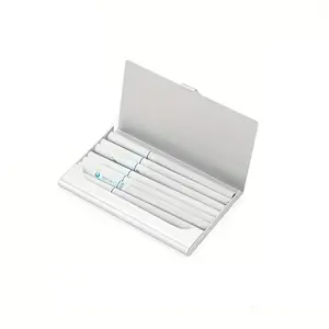 Aluminum Metal Box Ultra-Thin Edc Organizer, Mini Portable Storage Case, Perfect Gift for Men, Compact Design Replaceable Inner Core