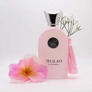 Maison Alhambra Delilah EAU de Parfum 3.4oz 100ml - Floral-Fruity Fragrance for Women with Rhubarb Litchi Bergamot & Turkish Rose