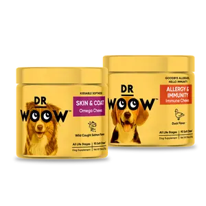 Dr Woow Skin Coat & Allergy Supplement Chews Glamourous Pup Bundle