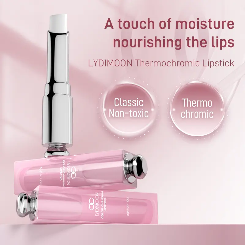 LYDIMOON PH Color Changing Tinted Lip Balm | Temperature Activated Natural Pink | Hydrating Lip Care for Dry Chapped Lips 3g