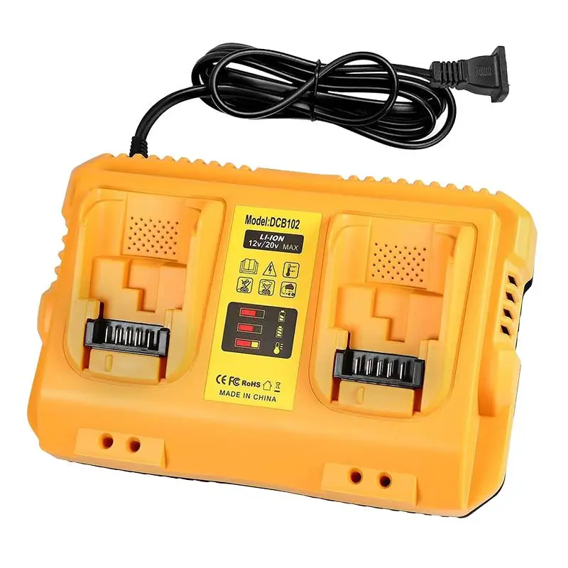 DCB102 Replacement for Dewalt Battery Charger Station, Compatible with Dewalt 12V/20V Battery Charger, Compatible with Dewalt 20V Battery and Tools, P