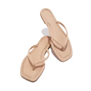 Slip Into Sunshine Thong Sandals - Nude
