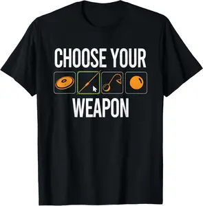 100% Cotton Choose Your Weapon Track And Field Thrower Discus Throwing T-Shirt