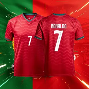 2026 Portugal Home Away 7# Cristiano Ronaldo Short And Long Sleeve Soccer Jersey Fans Version Breathable