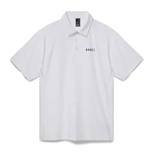 NOBULL Men's All Fore It Polo in White