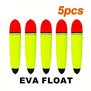 5pcs Dual Color Large Belly Floats, Sea Fishing Buoyancy Aid, Middle-Through Apo Design, Essential Angling Accessories