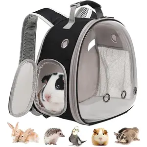 Guinea Pig Backpack, Space Capsule Bubble Window Small Animal Backpack for Guinea Pig, Bird Bunny Rabbit ASTRONAUT REPTILE TRAVEL BACKPACK