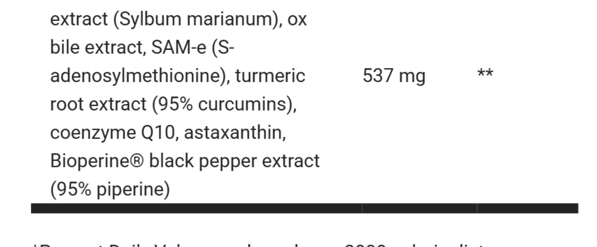 Liver Cleanse Detox Support with Milk Thistle, Ox Bile & Choline - 60 Vegetable Capsules Healthcare Natural