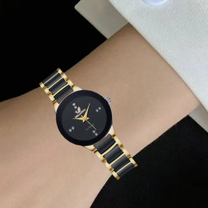 Women's Business Round Dial Analog Quartz Couple Watch Gift, Fashion Trendy Wristwatch, Outfit for Men Women Girl without Box, Fashionable Watch, Quartz Watches, Casual Trendy Wristwatch, Analog Wristwatches