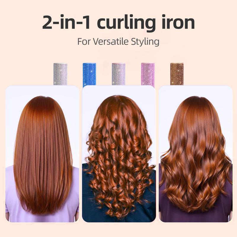 Cordless curling irons and flat iron, Portable straightener iron for Travel, Mini 5000mAh Hair Styling Tool, Heats Up in 30 Seconds to 410°F, Diamond Design, Hair Styling Tool for Women and Teen Girls, Trendy Stuff, Perfect Valentine’s Day Gift for Girls