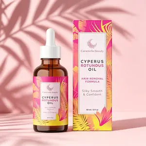 Caramela Beauty Cyperus Rotundus Oil - 60ml - Premium Botanical Formula for Gentle Natural Hair Reduction, Silky Smooth Skin