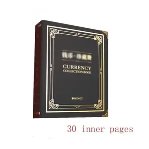 Currency Collection Album with 180 Bills Capacity, 30 Inner Pages, Zodiac & Commemorative Notes Protector, Large Capacity