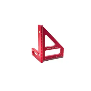 Multi-Functional Right Angle Ruler for Woodworking, Aluminum Alloy Marking Tool for Accurate Angles, Essential Carpenter's Triangle Tool