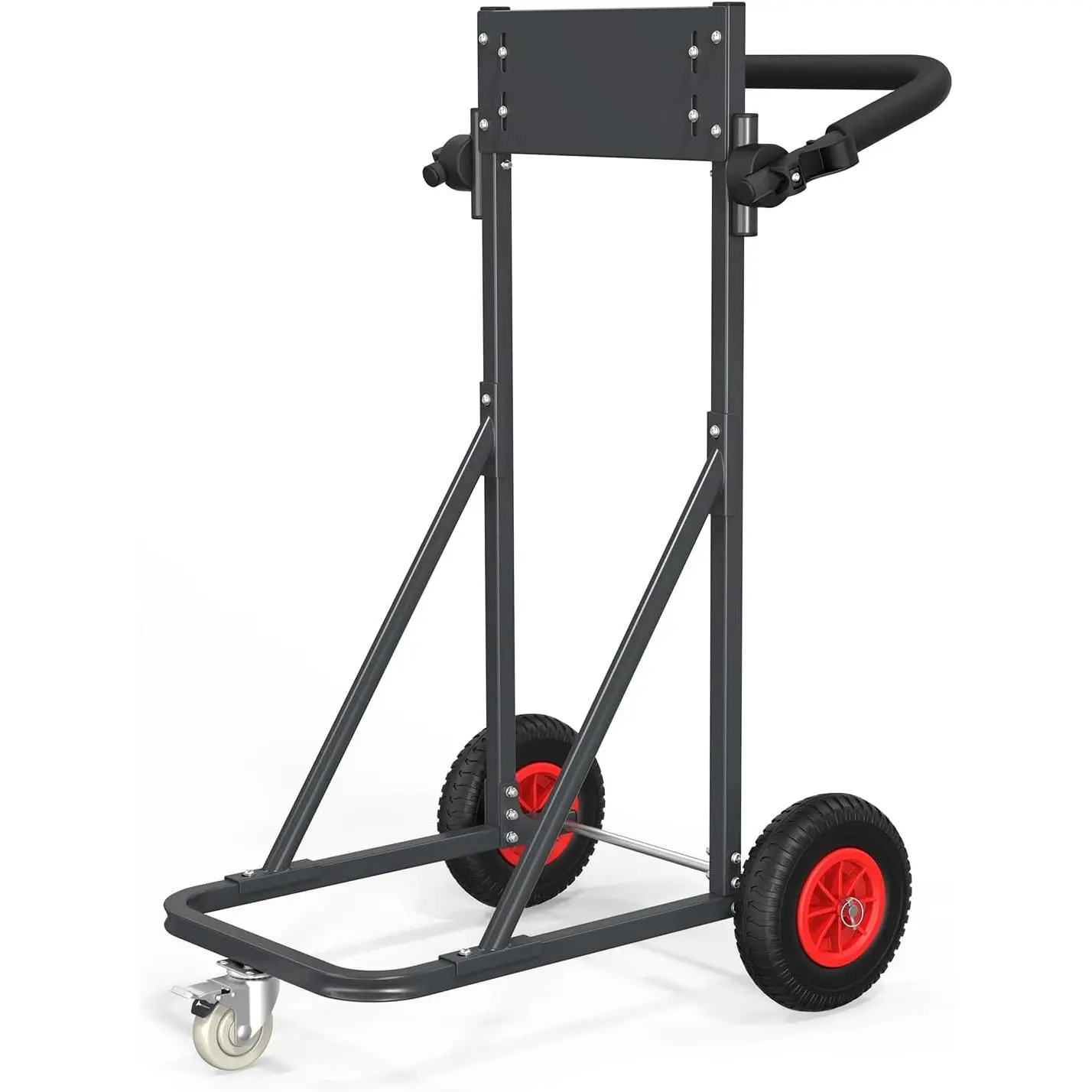 TUFFIOM Outboard Boat Motor Stand, Heavy Duty Outboard Engine Stand Carrier Cart Dolly, Boat Motor Support Stand 40lbs Capacity w/Lockable Swivel Wheel for Motor Storage, Repair, Maintenance