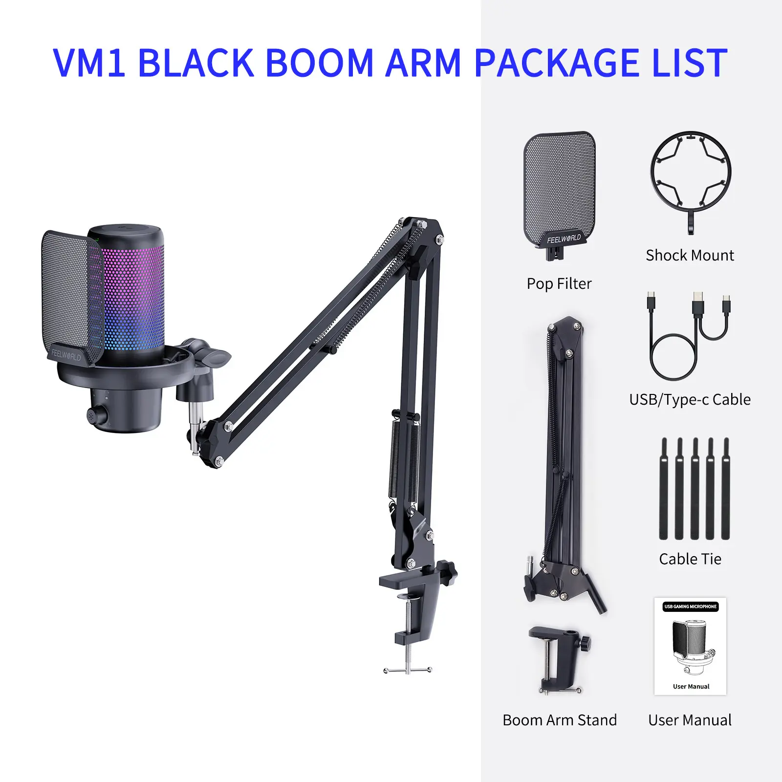 VM1-AS with boom arm