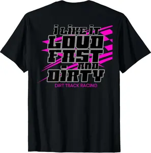 100% Cotton Dirt Track Racing Gear Sprint Car Modified Late Model Racing Funny Creative Graphic T-Shirt