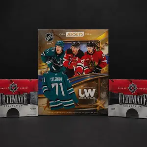 (1x) 2025/26 Underwraps Mystery Jersey (2x) 2024/25 Ultimate Hockey Hobby Break