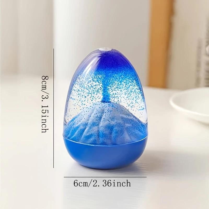 Creative Eggshell Volcanic Eruption Timer & Sand Hourglass Modern Desk Decor Craft Ornament for Relaxation Fun Sand Timer for Kids Gift for Kids Home Office Car Decoration Birthday Gift and Holiday Souvenir