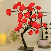 red rose tree lamp