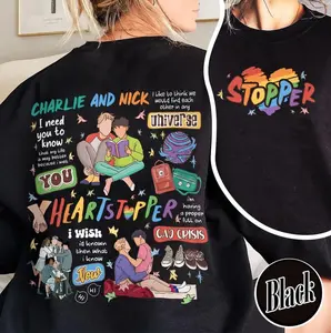 Heartstopper Pride Sweatshirt, Nick and Charlie Merch, Heartstopper LGBTQ Pride Shirt,Rainbow Shirt Gay Pride