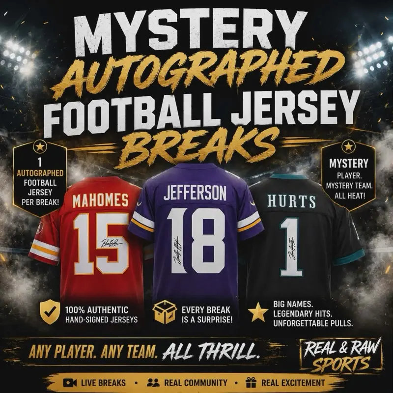 Signed Mystery Football Jersey - Sports Collectible Memorabilia for Football Enthusiasts