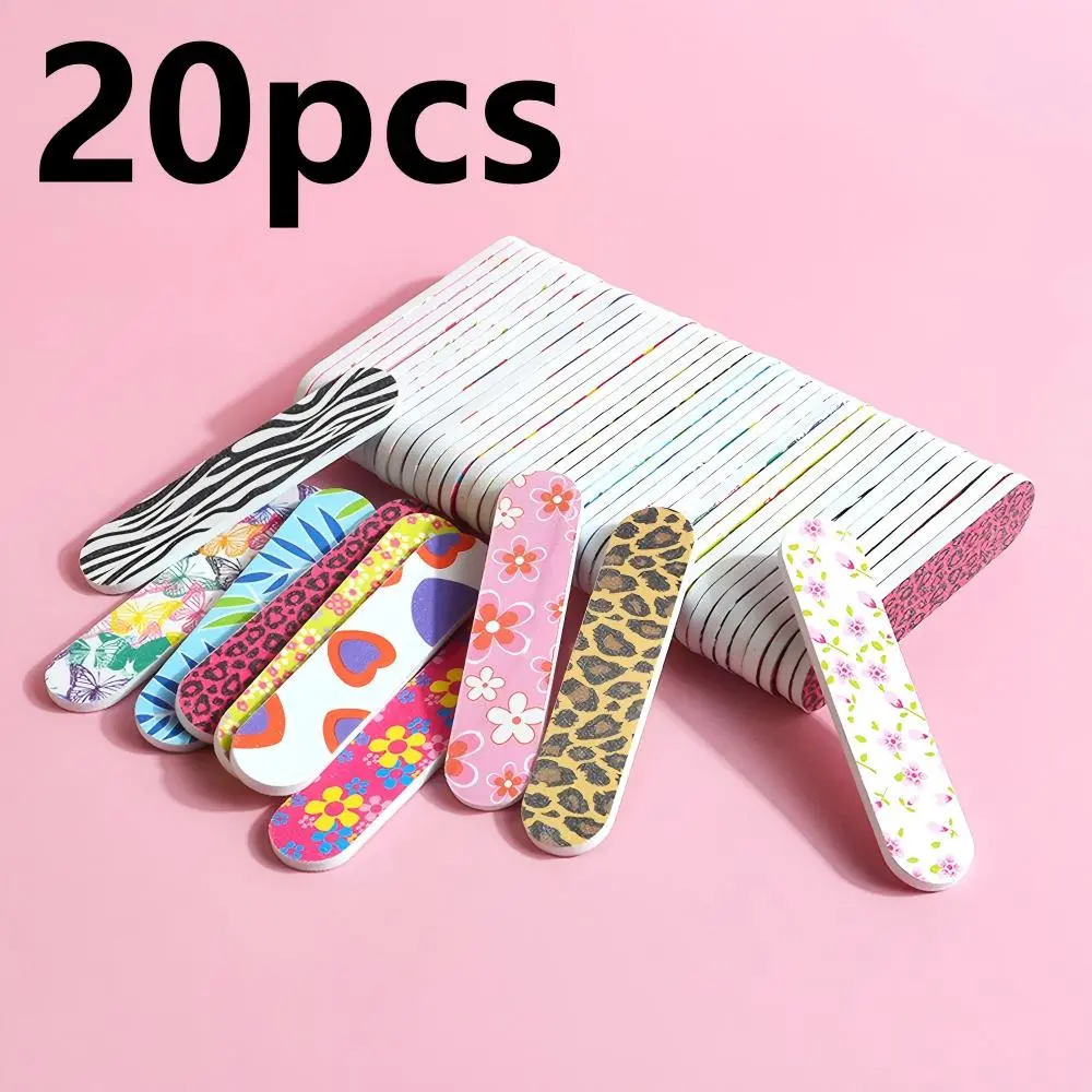 20PCS Nail Files Set – Colorful Emery Boards for Shaping & Smoothing Nails, Perfect for Home & Travel Use