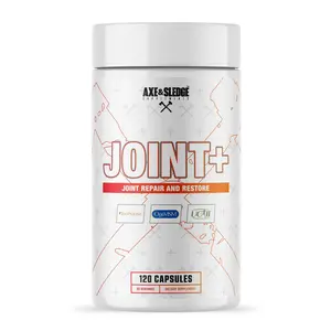 Axe & Sledge Joint+ | Joint Health Support Supplement with UC-II Collagen, Glucosamine, MSM, Bioperine | 1g Glucosamine, 500mg OptiMSM, 40mg UC-II Collagen | 30 Servings
