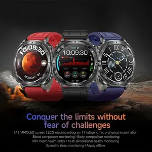 NEW Health Care Smart Watch ECG Blood Pressure Blood Oxygen Blood Uric Acid Accurate Measurement NFC Multi-sport Smart Watch