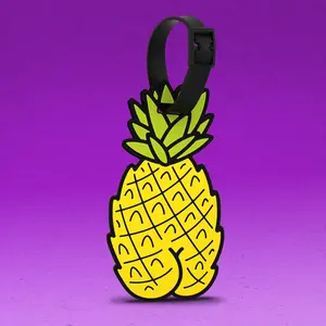 Pineapple Butt Luggage Tag