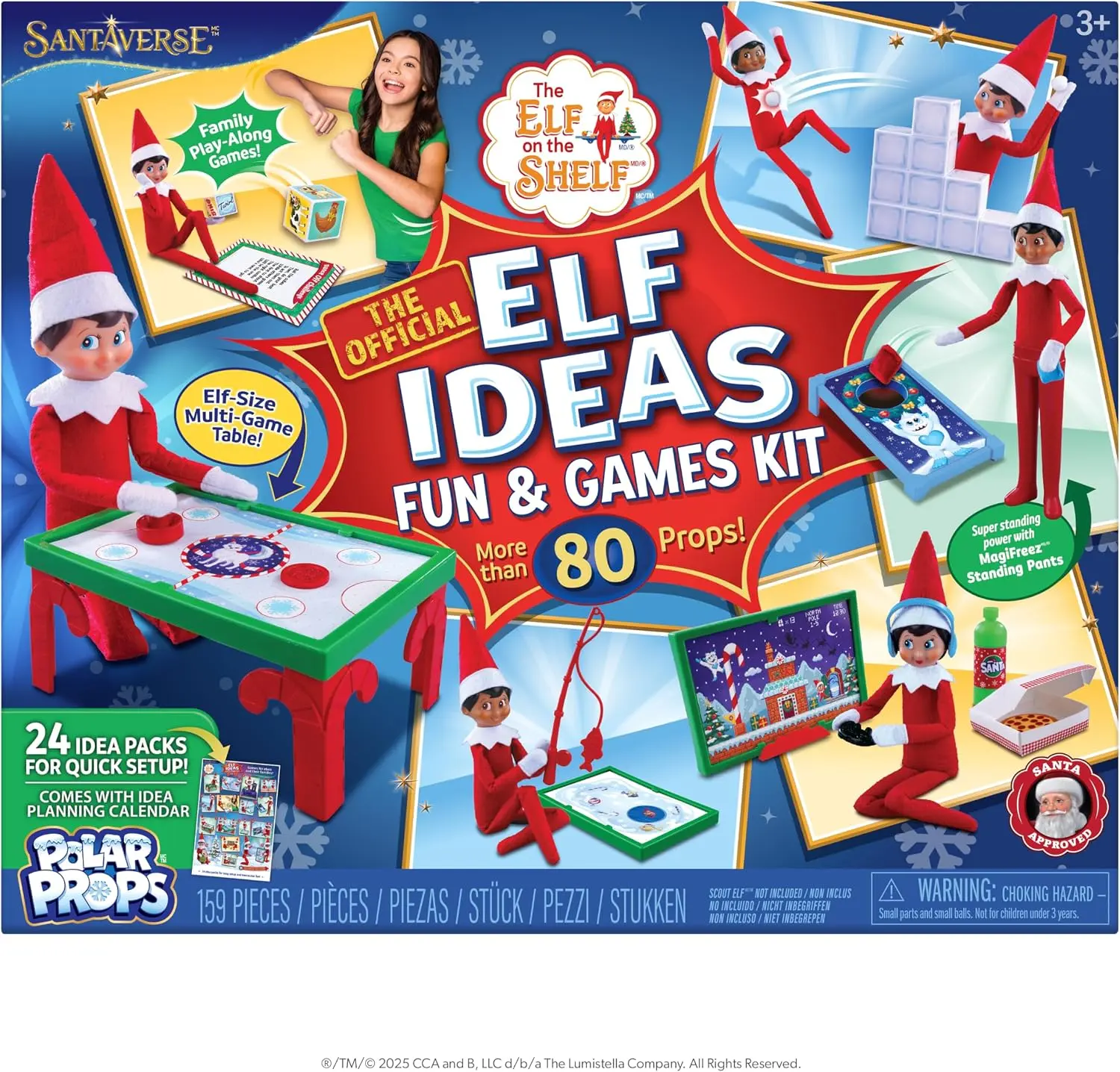 The Elf on the Shelf Polar Props Official Elf Ideas Fun & Games Kit